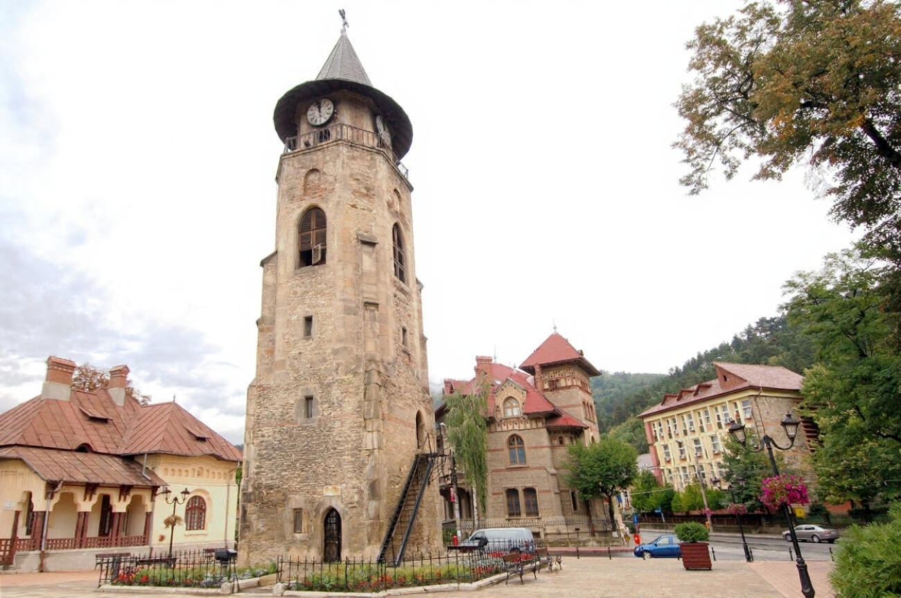 Turnul lui Ștefan cel Mare din centrul istoric al Municipiului Piatra-Neamț