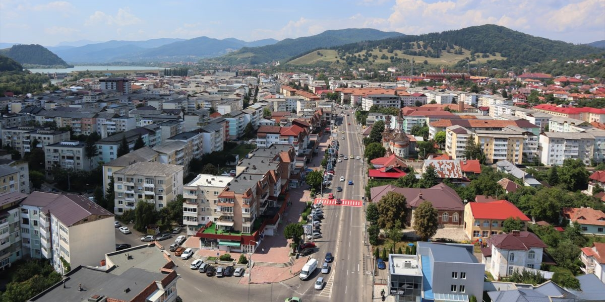 Imagine panoramică a Cartierului Precista din Municipiul Piatra-Neamț